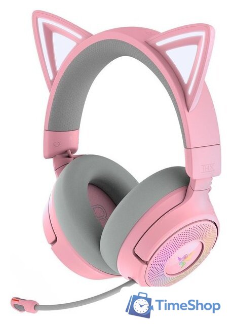 Наушники Razer Kraken Kitty V3 Pro (розовый) - Изображение №5 — Интернет-магазин Time-Shop
