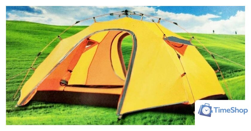 Треккинговая палатка Zez SY-T018-CA (оранжевый) - Изображение №1 — Интернет-магазин Time-Shop