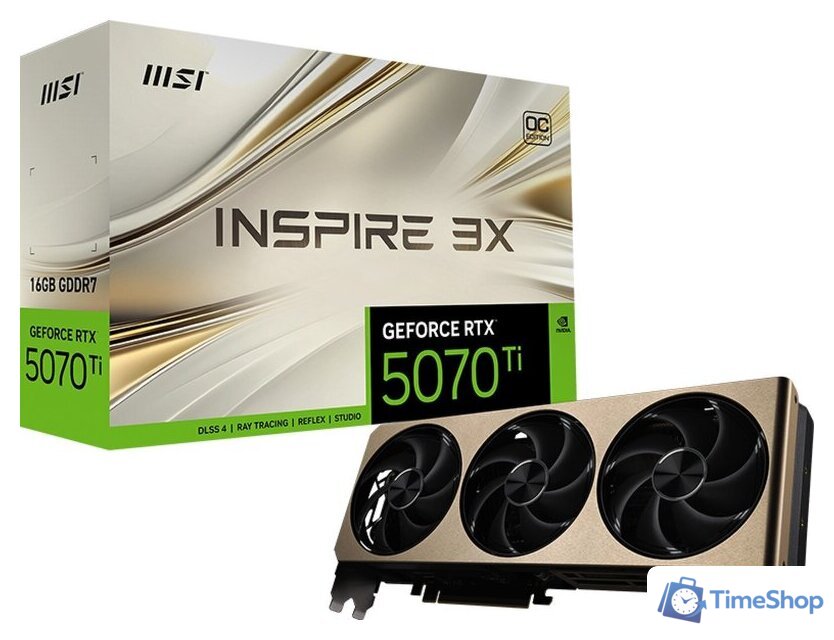 Видеокарта MSI GeForce RTX 5070 Ti 16G Inspire 3X OC - Изображение №7 — Интернет-магазин Time-Shop