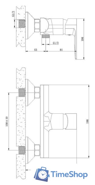 Смеситель Lauter Reef 21СК9678BS - Изображение №2 — Интернет-магазин Time-Shop