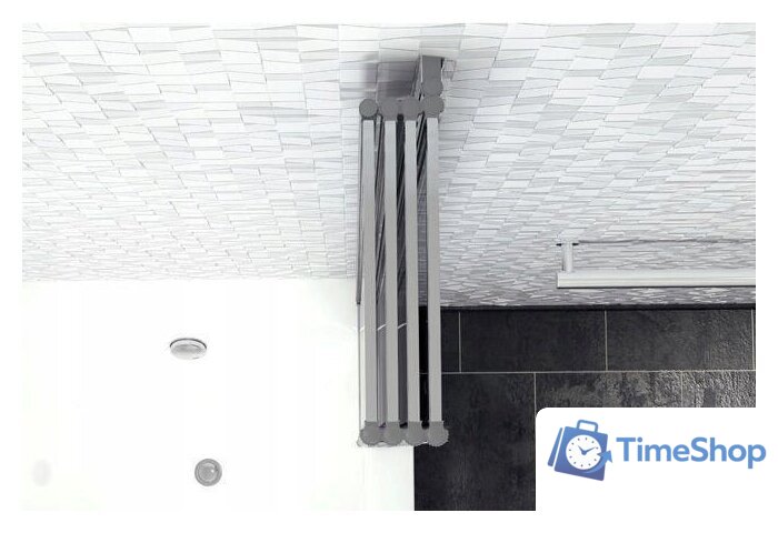 Стеклянная шторка для ванны Rea Idea 120 (хром/прозрачное стекло) - Изображение №5 — Интернет-магазин Time-Shop