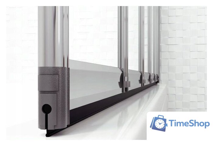 Стеклянная шторка для ванны Rea Idea 120 (хром/прозрачное стекло) - Изображение №4 — Интернет-магазин Time-Shop