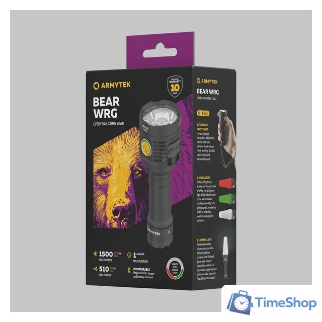 Фонарь Armytek Bear WRG - Изображение №15 — Интернет-магазин Time-Shop