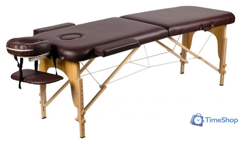 Массажный стол Atlas Sport складной деревянный 2-с 70 см (коричневый) - Изображение №1 — Интернет-магазин Time-Shop