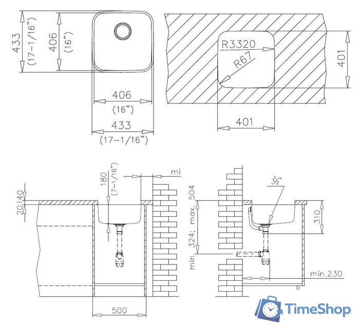 Кухонная мойка TEKA BE 400/400 Plus (10125152) - Изображение №2 — Интернет-магазин Time-Shop