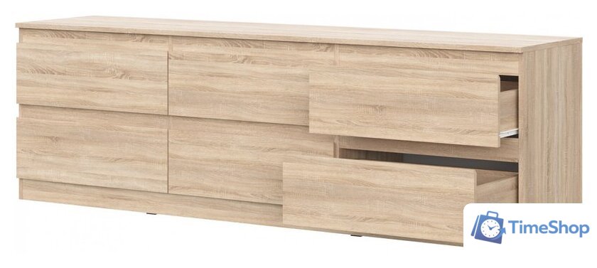Комод НК-Мебель Stern ТВ-6Я 190 72678137 (дуб сонома) - Изображение №2 — Интернет-магазин Time-Shop