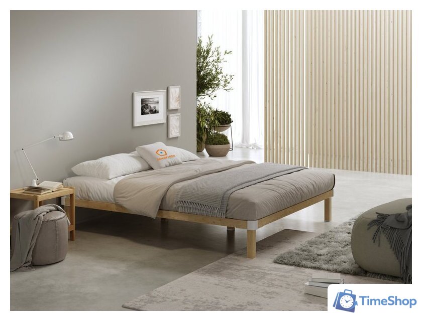 Кровать Домаклево Канапе 2 140x200 (береза/натуральный) - Изображение №4 — Интернет-магазин Time-Shop