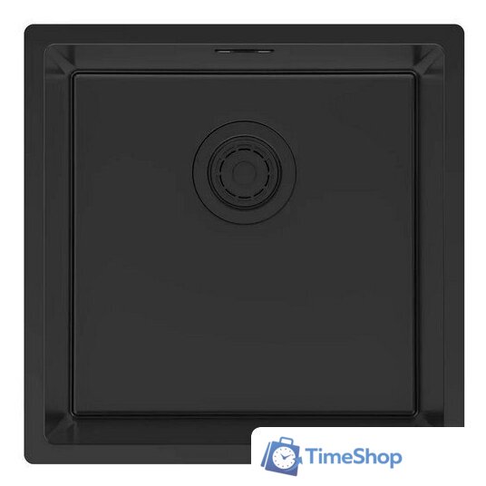 Кухонная мойка Paulmark Lassan 44 UNI LA44-MBN (черный/черный матовый) - Изображение №1 — Интернет-магазин Time-Shop