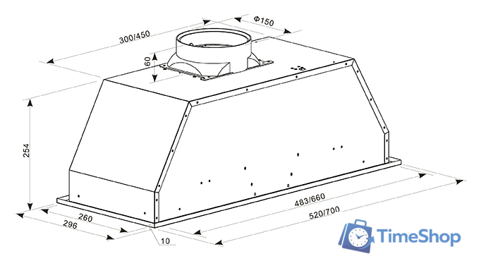 Кухонная вытяжка Making Oasis Everywhere UM-52S (A) - Изображение №2 — Интернет-магазин Time-Shop