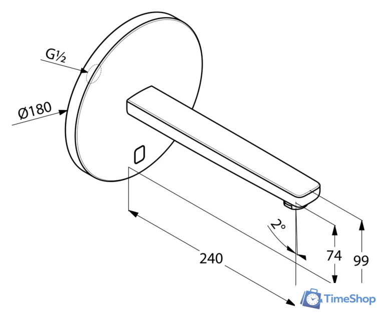 Смеситель Kludi Zenta 3840305 - Изображение №2 — Интернет-магазин Time-Shop