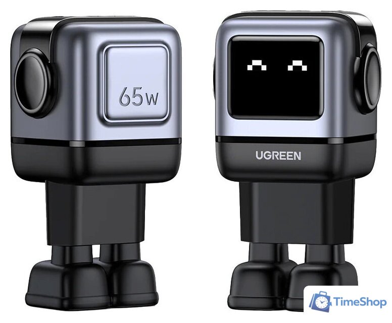 Сетевое зарядное Ugreen Nexode RG 65W CD361 (черный/серый) - Изображение №1 — Интернет-магазин Time-Shop