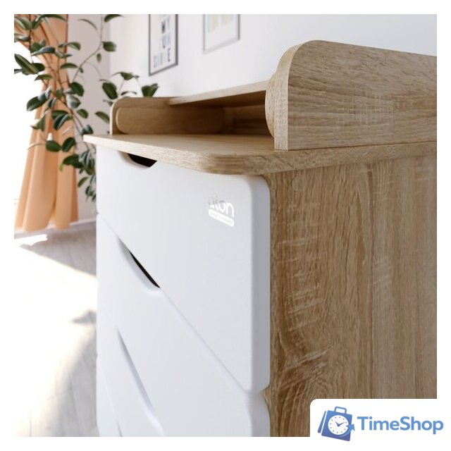 Детский комод Атон Мебель Сириус Wood 604 ПВХ (дуб сонома) - Изображение №4 — Интернет-магазин Time-Shop