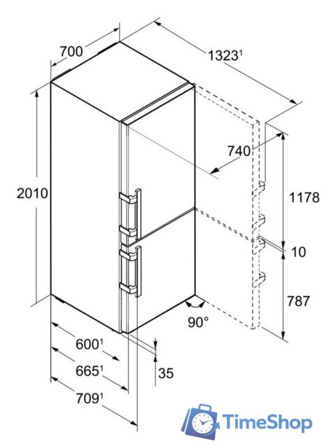 Холодильник Liebherr CBNes 5778 Premium - Изображение №3 — Интернет-магазин Time-Shop