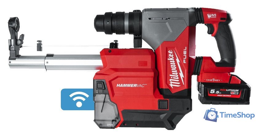 Перфоратор Milwaukee M18 ONE FHPX DEL-552C Fuel One-Key 4933478498 (с 2-мя АКБ, кейс) - Изображение №1 — Интернет-магазин Time-Shop