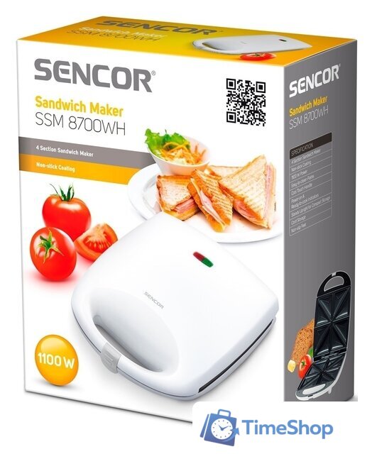 Сэндвичница Sencor SSM 8700WH - Изображение №3 — Интернет-магазин Time-Shop