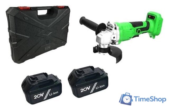 Угловая шлифмашина Zitrek AG 20 Pro SET 2 (с 2-мя АКБ, кейс) - Изображение №1 — Интернет-магазин Time-Shop