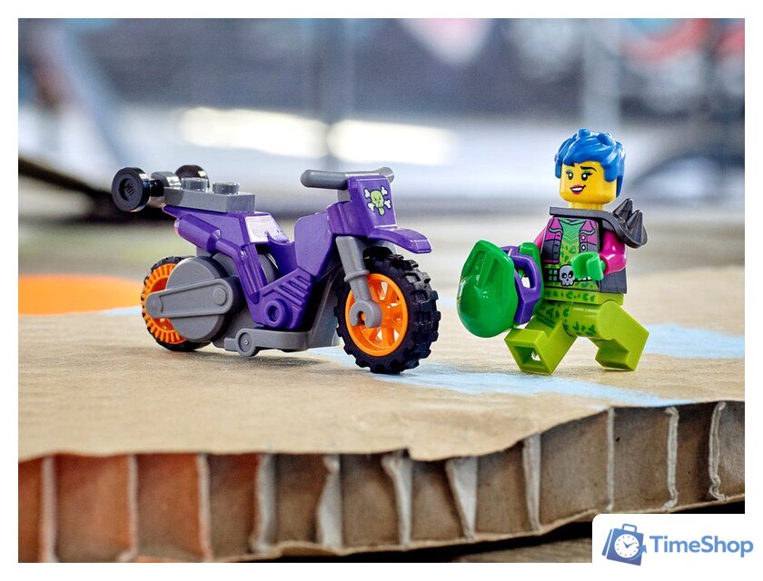 Конструктор LEGO City 60296 Акробатический трюковый мотоцикл - Изображение №9 — Интернет-магазин Time-Shop