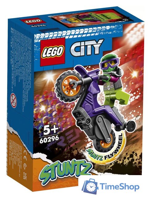 Конструктор LEGO City 60296 Акробатический трюковый мотоцикл - Изображение №1 — Интернет-магазин Time-Shop