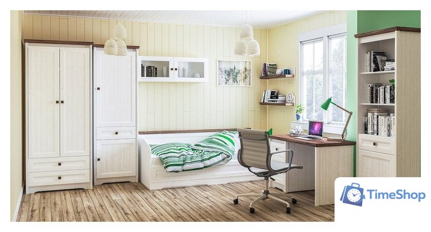 Стол Неман мебель Тиволи МН-035-27 (белый структурный/дуб стирлинг) - Изображение №4 — Интернет-магазин Time-Shop