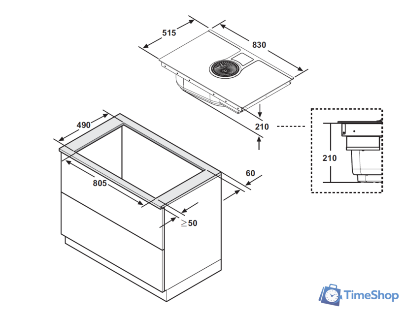 Варочная панель Elica NikolaTesla HP BL/F/83 - Изображение №8 — Интернет-магазин Time-Shop