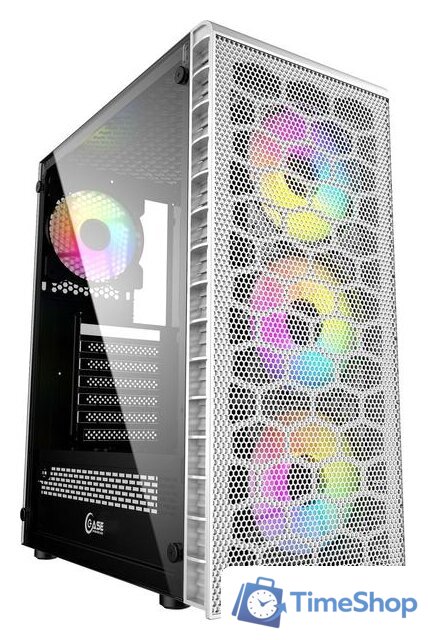 Корпус Powercase Mistral Z4C LED (белый) - Изображение №1 — Интернет-магазин Time-Shop