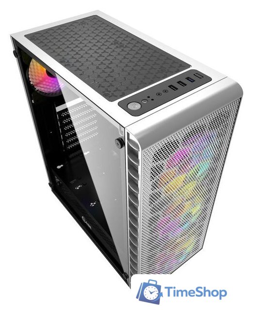 Корпус Powercase Mistral Z4C LED (белый) - Изображение №3 — Интернет-магазин Time-Shop