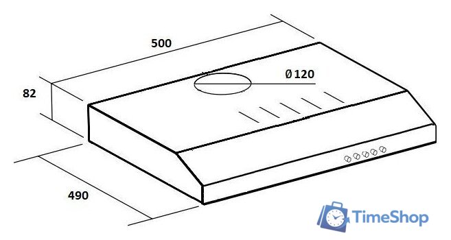 Кухонная вытяжка Schtoff C1-T500 X - Изображение №2 — Интернет-магазин Time-Shop