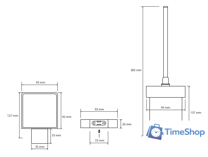 Ершик для унитаза Bemeta Nero 135013010 - Изображение №2 — Интернет-магазин Time-Shop