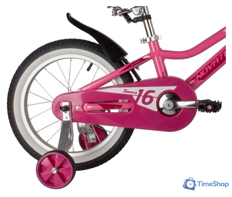 Детский велосипед Novatrack Novara 16 2022 165ANOVARA.PN22 (розовый) - Изображение №6 — Интернет-магазин Time-Shop