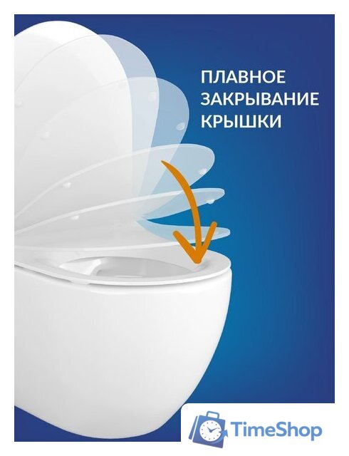 Унитаз подвесной Cersanit Carina New Clean On с инстал. Link Pro (с кнопкой Twins 63534 черный/золото) - Изображение №4 — Интернет-магазин Time-Shop