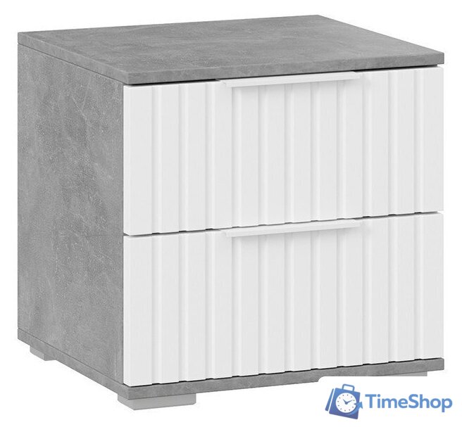 Тумба Трия Хилтон (ателье светлый/белый матовый) - Изображение №1 — Интернет-магазин Time-Shop