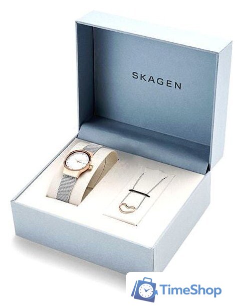 Наручные часы с украшением Skagen SKW1101 - Изображение №5 — Интернет-магазин Time-Shop