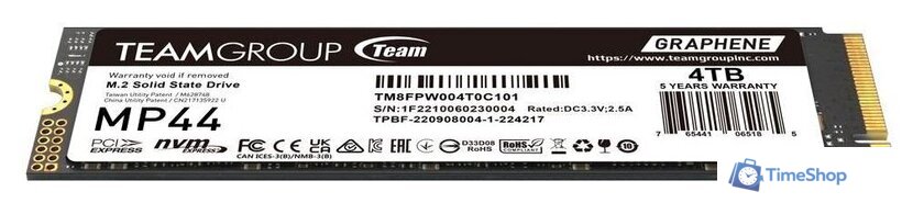 SSD Team MP44 4TB TM8FPW004T0C101 - Изображение №2 — Интернет-магазин Time-Shop