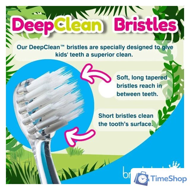 Электрическая зубная щетка Brush-Baby WildOnes Tiger - Изображение №7 — Интернет-магазин Time-Shop