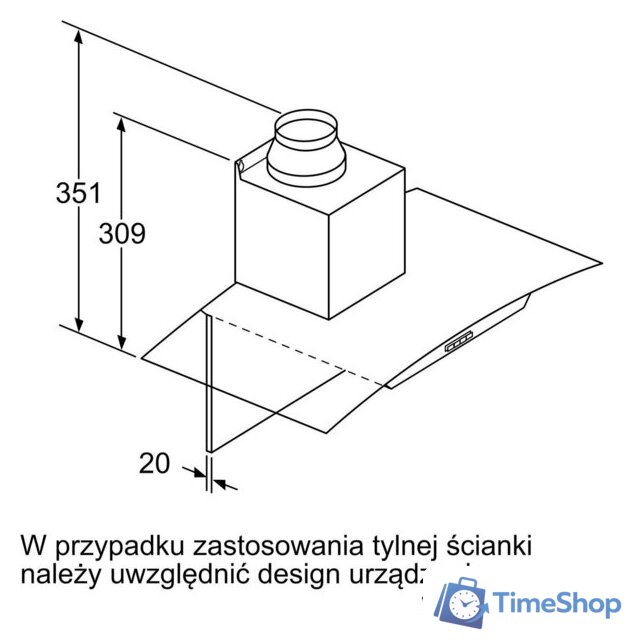 Кухонная вытяжка Bosch Serie 4 DWA66DM50 - Изображение №6 — Интернет-магазин Time-Shop