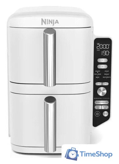 Аэрогриль (аэрофритюрница) Ninja Double Stack XL 2-Drawer Air Fryer 9.5L Wit SL400EUWH - Изображение №1 — Интернет-магазин Time-Shop