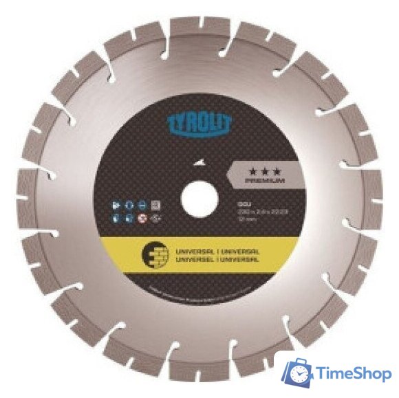 Отрезной диск алмазный  Tyrolit Basic DCU 125x2x22.23 34501338 - Изображение №1 — Интернет-магазин Time-Shop