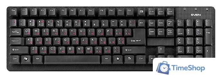 Клавиатура SVEN Standard 301 USB (черный) - Изображение №1 — Интернет-магазин Time-Shop