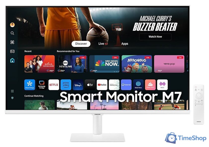 Smart монитор Samsung Smart M7 LS32DM703UUXDU - Изображение №1 — Интернет-магазин Time-Shop