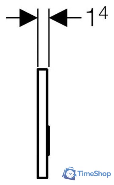 Панель смыва Geberit Sigma 50 115.788.00.1 (под плитку) - Изображение №3 — Интернет-магазин Time-Shop