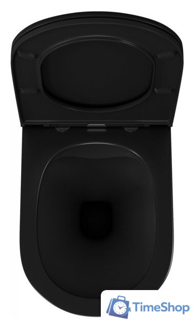 Унитаз подвесной D&K Venice DT1026025 (черный, сиденье микролифт) - Изображение №2 — Интернет-магазин Time-Shop