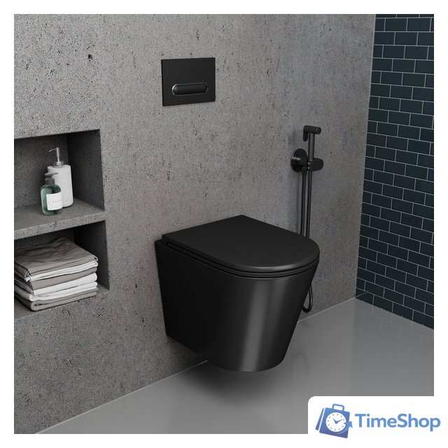 Унитаз подвесной D&K Venice DT1026025 (черный, сиденье микролифт) - Изображение №11 — Интернет-магазин Time-Shop