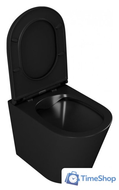 Унитаз подвесной D&K Venice DT1026025 (черный, сиденье микролифт) - Изображение №10 — Интернет-магазин Time-Shop