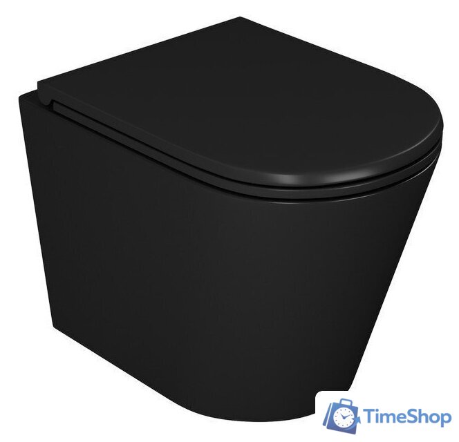 Унитаз подвесной D&K Venice DT1026025 (черный, сиденье микролифт) - Изображение №9 — Интернет-магазин Time-Shop