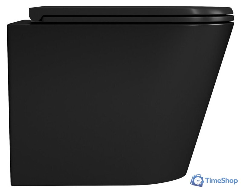 Унитаз подвесной D&K Venice DT1026025 (черный, сиденье микролифт) - Изображение №3 — Интернет-магазин Time-Shop