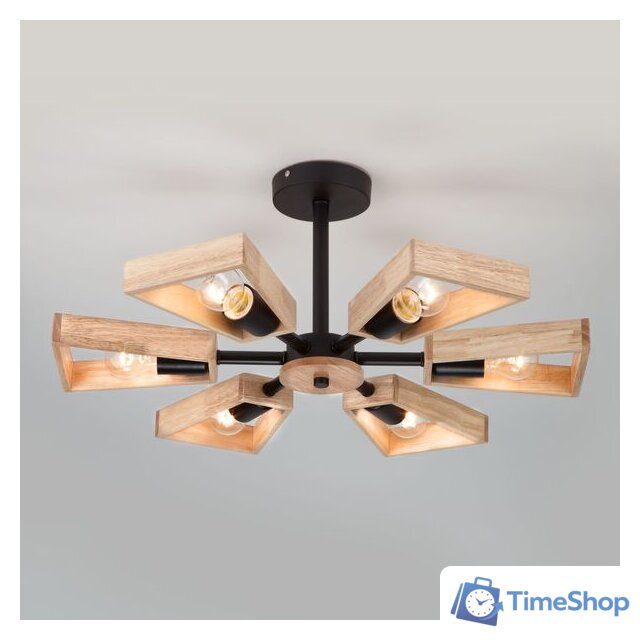 Люстра средней высоты Евросвет Klark 70056/6 (черный) - Изображение №3 — Интернет-магазин Time-Shop