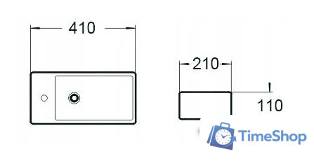 Умывальник Mexen Inez MEX-21484085R - Изображение №2 — Интернет-магазин Time-Shop