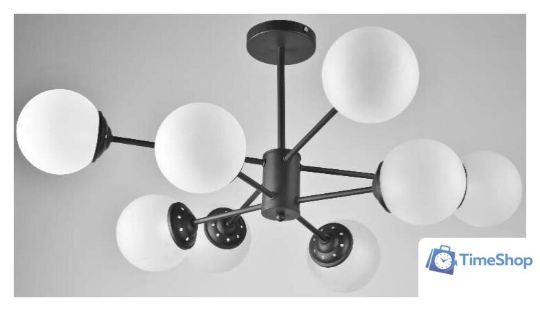Люстра средней высоты Mirastyle BL-1396/8 BK - Изображение №1 — Интернет-магазин Time-Shop