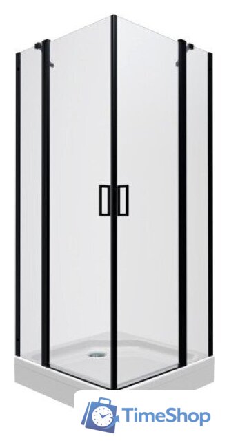 Душевой уголок Triton Тау-Блэк 90x90 (черный, с поддоном) - Изображение №1 — Интернет-магазин Time-Shop
