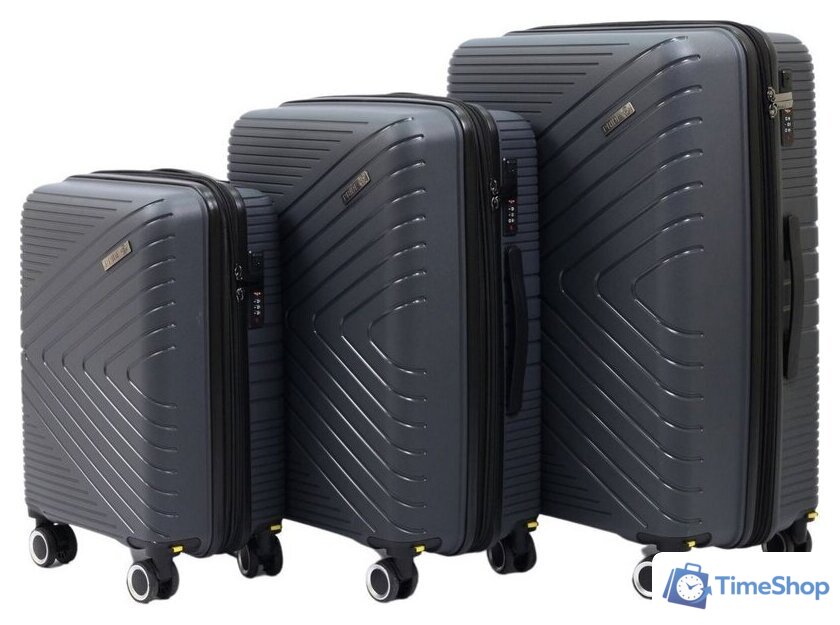 Чемодан-спиннер Pride РР-202 (M, серый) - Изображение №11 — Интернет-магазин Time-Shop